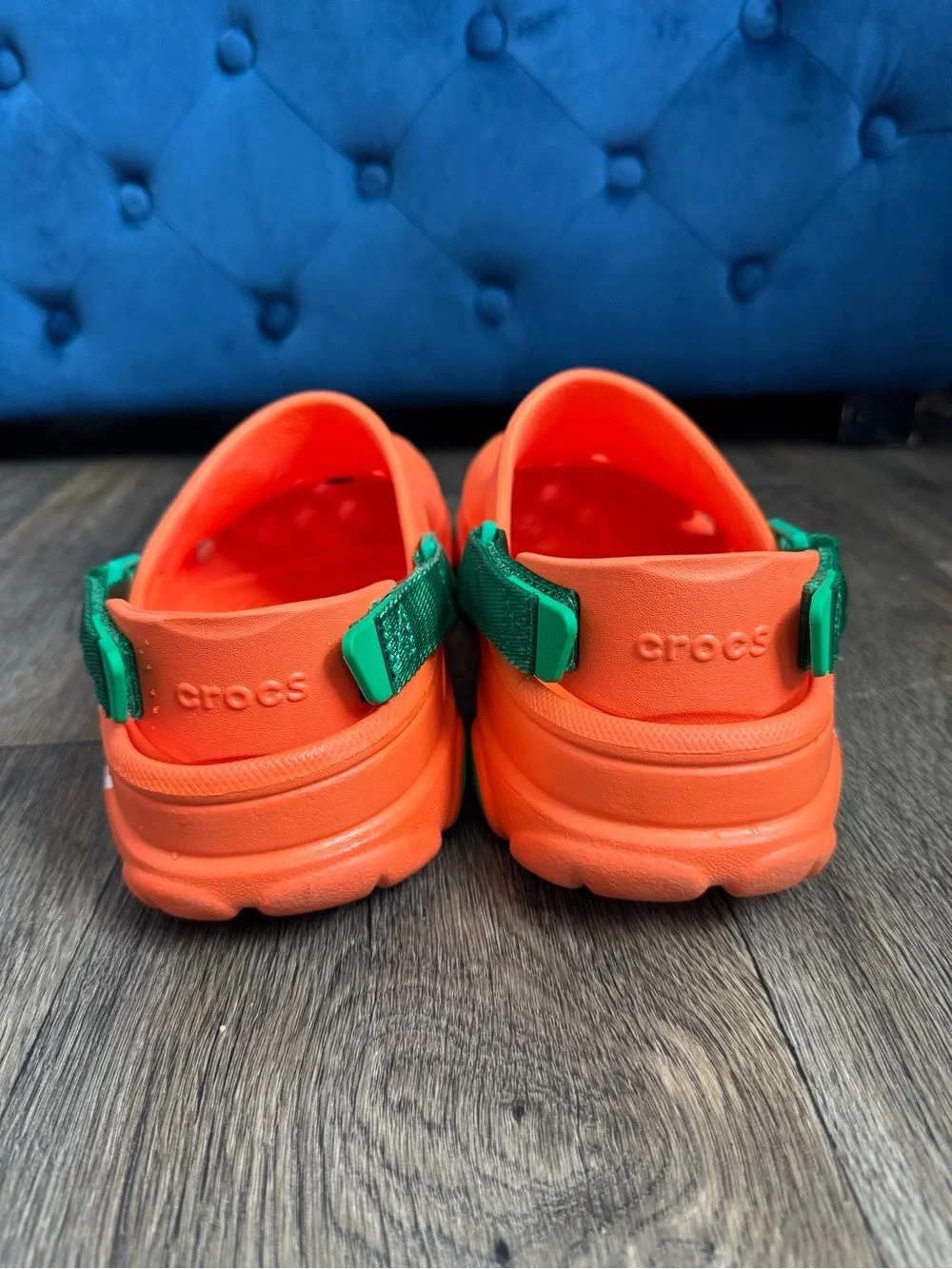 Crocs x Anwar Carrots All Terrain Orange Green Adjustable Strap Men's US 11